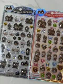 【正規品☆新品】Monchhichi うるちゅるポップシール 2シートセット⭐︎