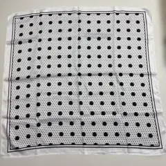 水玉模様 スカーフ ポリエステル100%