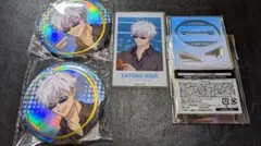 呪術廻戦×GiGO 缶バッジ アクリルカードスタンド 五条悟セット