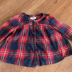old navy オールドネイビー　チェック　チュニック　トップス　シャツ