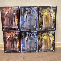 赤犬　黄猿　青キジ　ワンピース3大将の6個セットです。