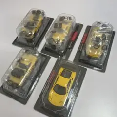 京商　1/64 イエロー　フェラーリ　5台セット