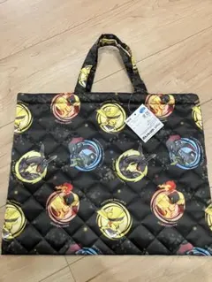 新品未使用【ポケモン　トートバッグ　レッスンバック　入園入学　ブラック】
