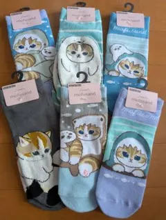 【新品未使用品】6点☆キャラソックス☆mofusand モフサンド＊猫のサムネイル