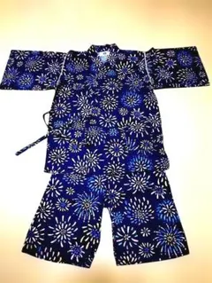 花火柄 甚平 サイズ150