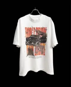AMNJX 平本蓮　　ホワイト　ストップ飲酒運転 Tシャツ
