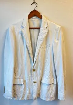 美品□JOSEPH HOMME□ラムレザー ニット ブルゾン ジャケット 46