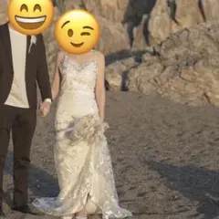 ドレスプロダクション　刺繍レースキャミソールドレス　フリーサイズ