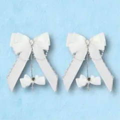 ヘアリボン　セット　地雷系　堕天使　ゴシック　チェーン　アニメ　イベント