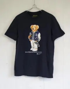 POLO RALPH LAUREN ポロベア Tシャツ M ネイビー コットン
