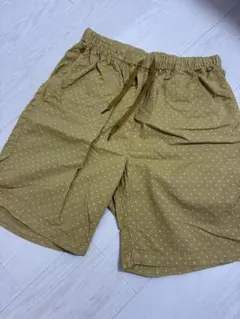 HR MARKET ドット柄 ショートパンツ マスタード