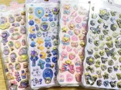 キラキラ宝石シール　立体シール　4枚set