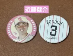 若鷹ガチャ 谷川原健太捕手 缶バッジ - メルカリ