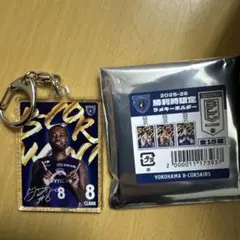 横浜ビーコルセアーズ　勝利時限定　ラメキーホルダー　ゲイリー　クラーク　新品