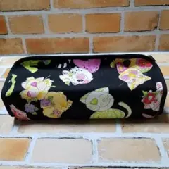 ★ロラライハリス★ボックスティッシュカバー★ティッシュケース★猫さん達　ブラック