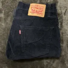 Levi’s リーバイス 502 コーデュロイパンツ ブラック スリムフィット