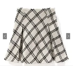 GRLダイヤチェック柄ツイードミニスカート