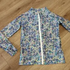 花柄ラッシュガード フルジップ