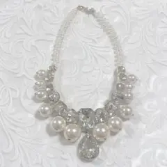 ビジューネックレス