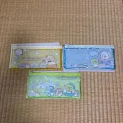 すみっコぐらし 1番くじ　フラットポーチ 3点