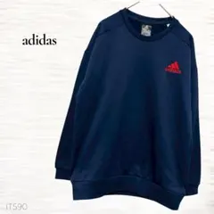 アディダス/トレーナー/メンズ/J150/ワンポイントロゴ/ネイビー/シンプルのサムネイル