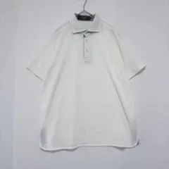 BEAMS LIGHTS ポロシャツ 半袖 XL ホワイト 日本製 鹿の子大きめ