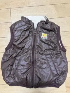 ミキハウス　リバーシブルのダウンベスト