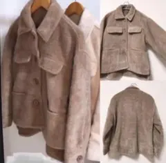 【最終】新品未使用 SALE ふわふわコーデュロイ コート アウター