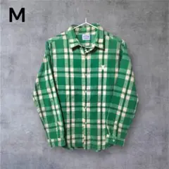 Coen DAILY CLOTHING グリーンチェックネルシャツ 春物 春服