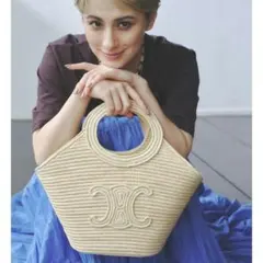 CELINE　セリーヌ　ラフィア　かごバッグ　カゴバック 楽天市場】セリーヌ ハンドバッグ カゴバッグ レディース CELINE