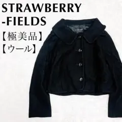 る*か様 【極美品】ストロベリーフィールズ　ショート丈ラウンドカラーコート　ジャのサムネイル