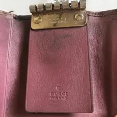 GUCCI GGロゴ キーケース ブラウン/ピンク