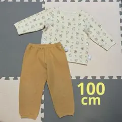 ユニクロ　子供服　キルトパジャマ　上下セット　100cm