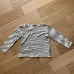 カスタネ　ボーダー　Tシャツ　長袖　フリーのサムネイル