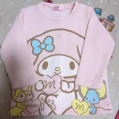 マイメロディトレーナー90☆女の子　裏起毛　サンリオ　長袖
