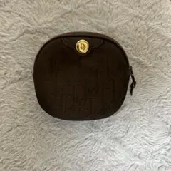 Dior ロゴ　ポーチ　ブラウン