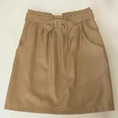 PROPORTION BODY DRESSING リボン ポケット付 ベージュ