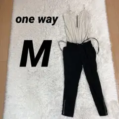 one way ワンウェイ ドッキング オールインワン サロペット M ドット柄のサムネイル