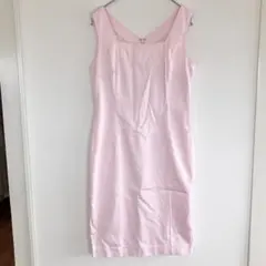 vintage 古着 jean&louis ベビーピンク ノースリーブ ワンピのサムネイル