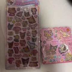 【正規品】日焼け サンリオ うるちゅるポップシール おはじきシールフレーク