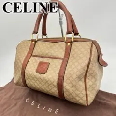 CELINE ハンドバッグ ミニボストン ホワイトマカダム柄 トリオンフ PVC