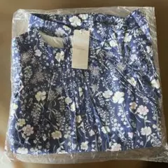 【新品】petit main 花柄 半袖ワンピース 120