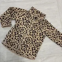 H&M ヒョウ柄　90 フリース ジャンパー