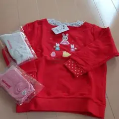 新品★ミキハウス　トレーナー　　うさこちゃん　100 セール30%OFF！ミキハウス プッチー うさこ キャラ トレーナー