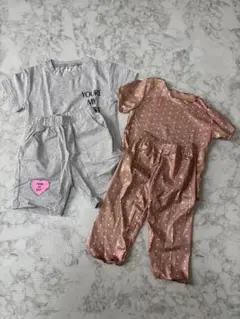 新品　未使用　女の子　１００　セットアップ　保育園着　部屋着