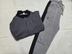 UNDER ARMOUR ジャージ上下セット グレー×ブラック 150～160位