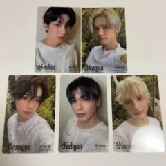 TXT starkissed ユニバ 5形態 特典 コンプ トレカ　ソロジャケ