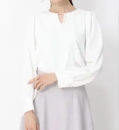 MISCH MASCH パールブラウス　白