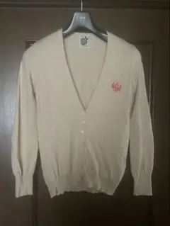ベージュ 長袖カーディガン フリーサイズ
