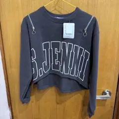 S.JENNI クロップドトレーナー グレー